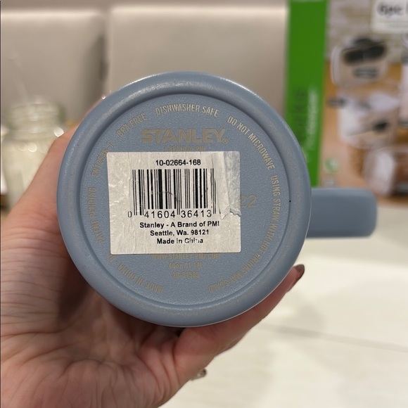 Stanley Blue Travel Mug with Vibrant Stickers - Picture 5 of 5